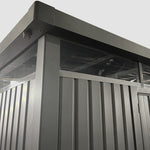 Lade das Bild in den Galerie-Viewer, Gartenhaus aus galvanisiertem Stahl Kosto 6,76 m² + Verankerungsset - X-Métal
