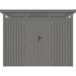 Lade das Bild in den Galerie-Viewer, Gartenhaus aus galvanisiertem Stahl Kosto 6,76 m² + Verankerungsset - X-Métal
