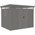 Lade das Bild in den Galerie-Viewer, Gartenhaus aus galvanisiertem Stahl Kosto 6,76 m² + Verankerungsset - X-Métal
