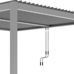 Lade das Bild in den Galerie-Viewer, Bioklimatische freistehende Aluminium-Pergola in Hellgrau, 4x3m - X-METAL
